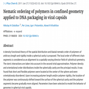 DNA in viral capsids